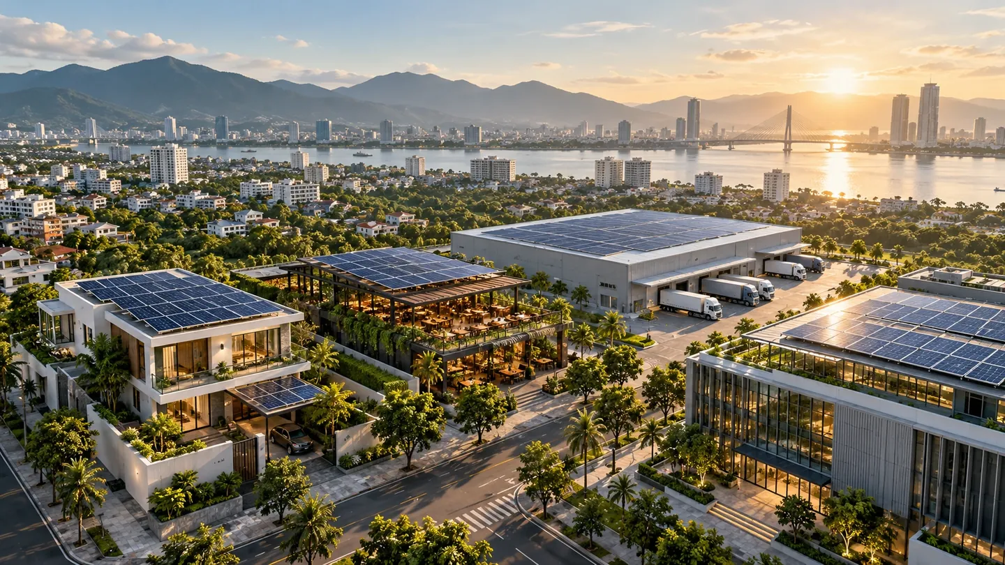 Dự án điện mặt trời tại Đà Nẵng, Quảng Nam, Huế | Solar Đồng Xanh